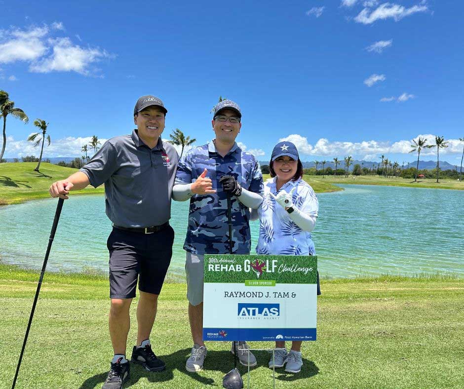 Atlas team at rehab golf challenge